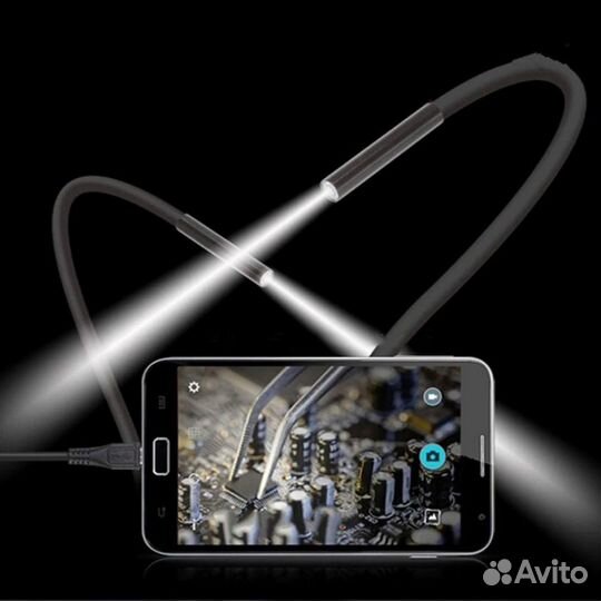Эндоскоп 1200Р,720Р,Android,iPhone,пк,Mac,Wi-Fi