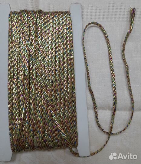 Тесьма металлизированная отделочная 8 видов