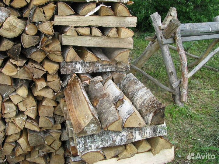 Дрова березовые колотые