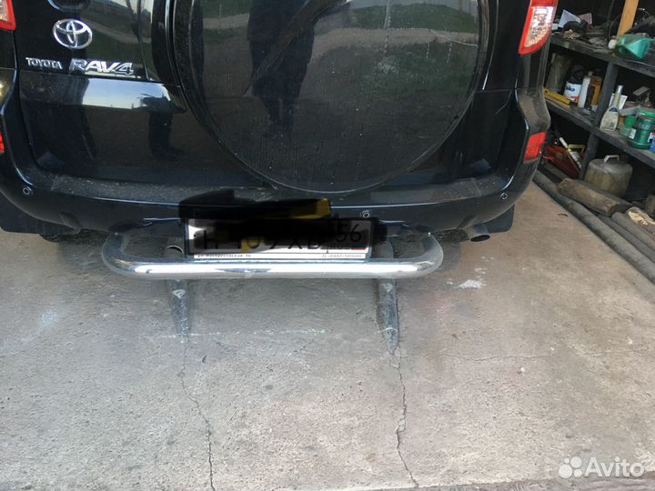 Защита заднего бампера Тойота рав4