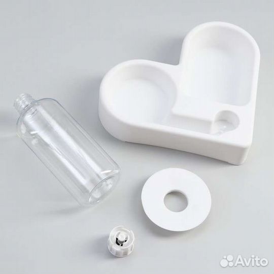 Миска двойная с автопоилкой (съёмная бутылка)