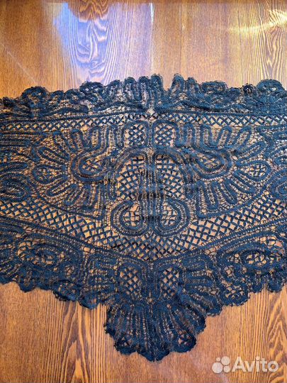 Косынка на коклюшках,вологодское кружево