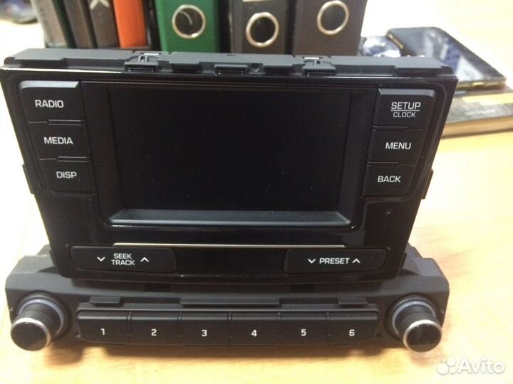 Штатная магнитола + динамики 4шт RIO/solaris 2017