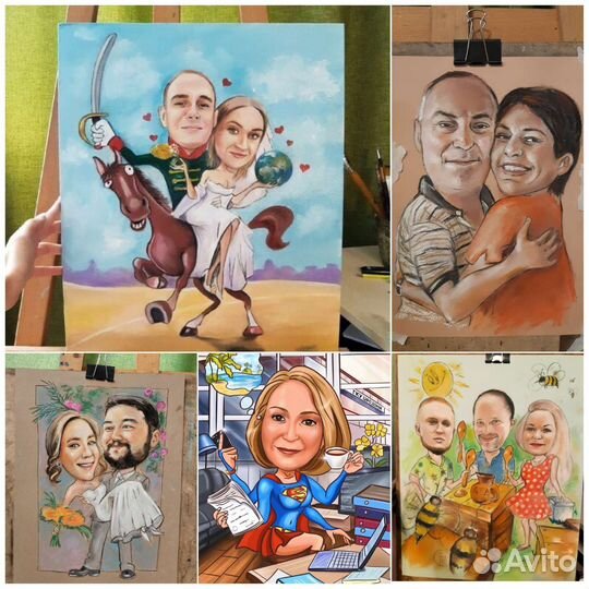 Шарж на заказ по фото