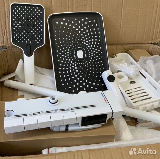 Душевая система с тропическим душем термостат 4в1