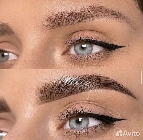 Комплекс ламинирования бровей и ресниц лёжа