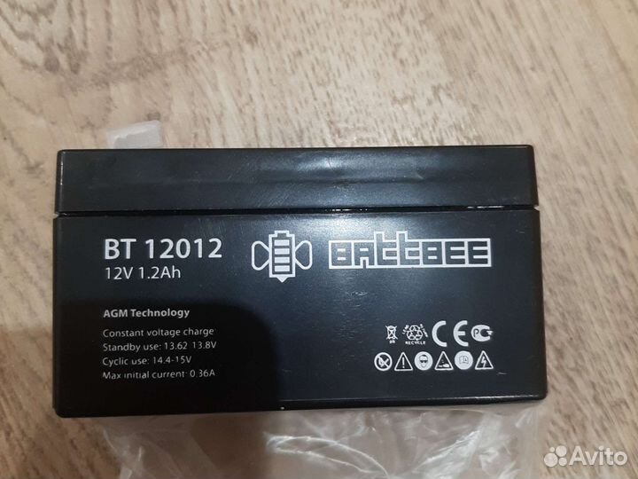 Аккумулятор 12V 1.2Ah