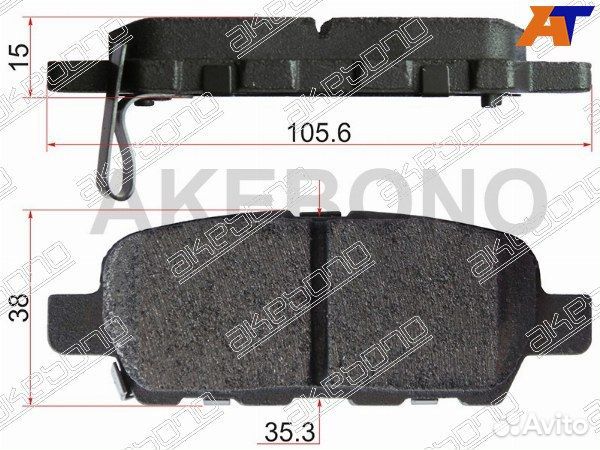 Колодки тормозные задние nissan cube