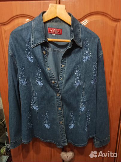 Джинсовый костюм женский