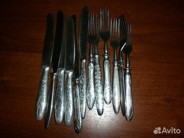 Вилки ножи б/у нержавейка СССР