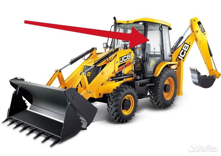 Стекло дверное на погрузчик Jcb 3cx-4cx 334/Y0831