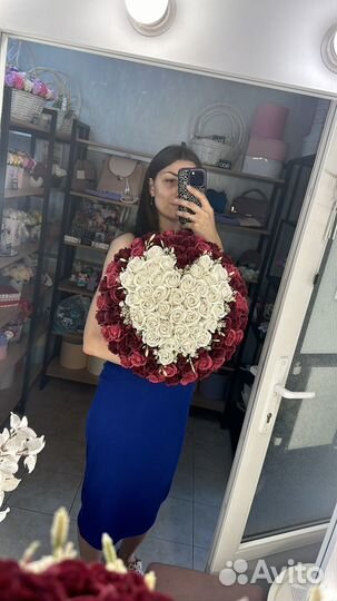 Букет из 101 мыльной розы