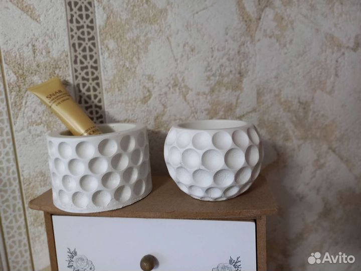 Кашпо из гипса