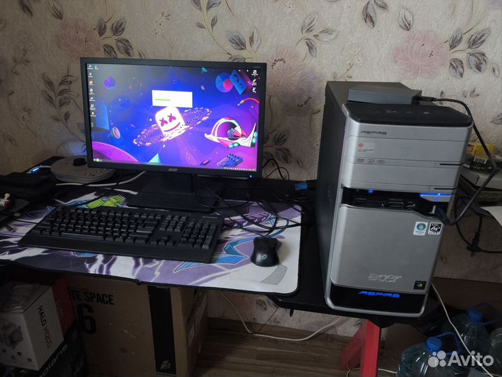 Компьютер игровой 9100f 470 8Gb DDR4 16Gb SSD