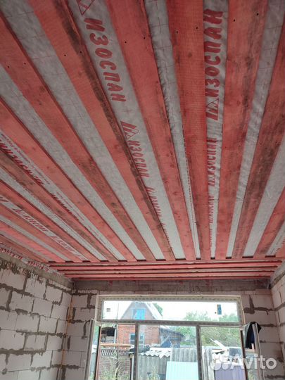 Утепление дома эковатой