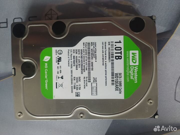HyperX savage 480 гб и Green WD10ezrx 1 тб