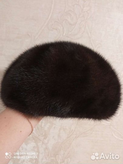 Берет женский из цельной норки