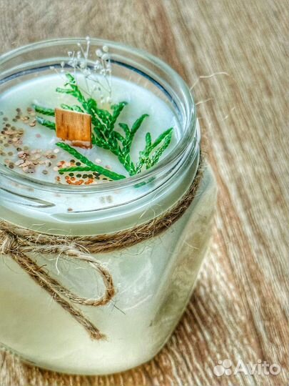 Натуральные свечи,ручной работы из соевого воска