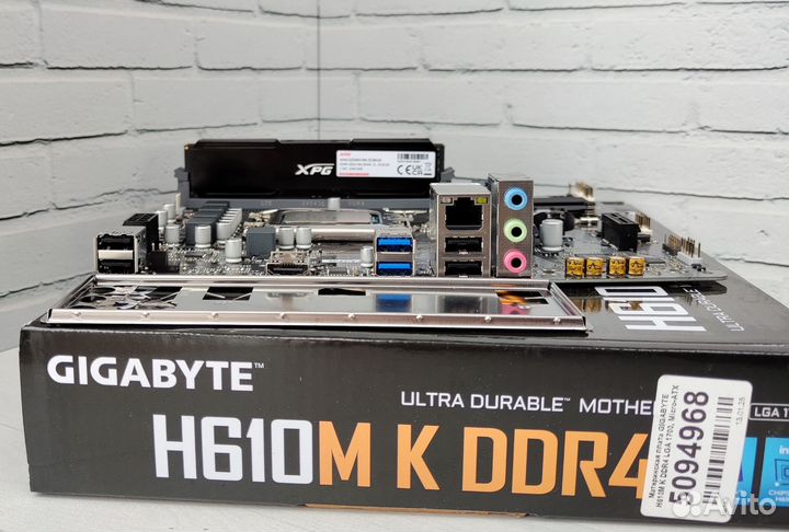 Gigabyte H610M + Core i3-12100F + 16GB 3200MHz