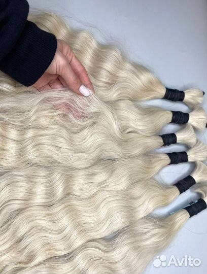 Натуральные волосы, 40см, прямые, надёжно