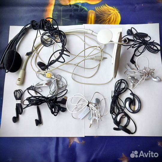 Проводные наушники и микрофон цена за все