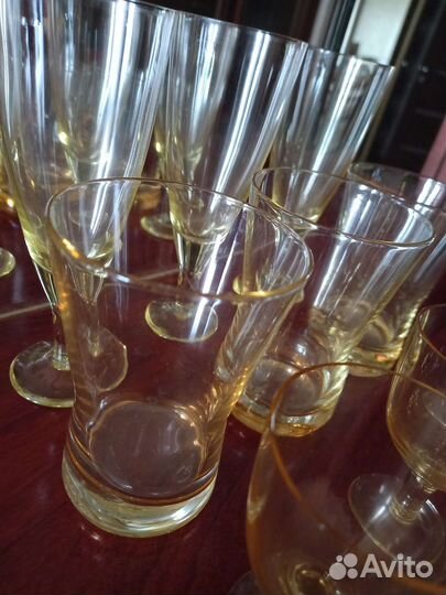 Цветное стекло бокалы стаканы