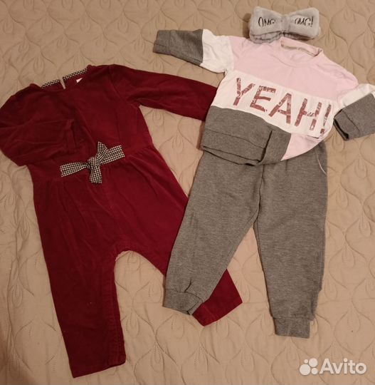 Детские вещи пакетом для девочки 80 -86