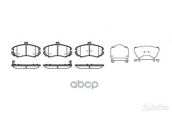 1194 02 колодки дисковые п Hyundai Elantra XD