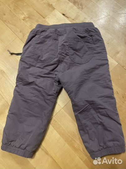 Теплые штаны для девочки 86
