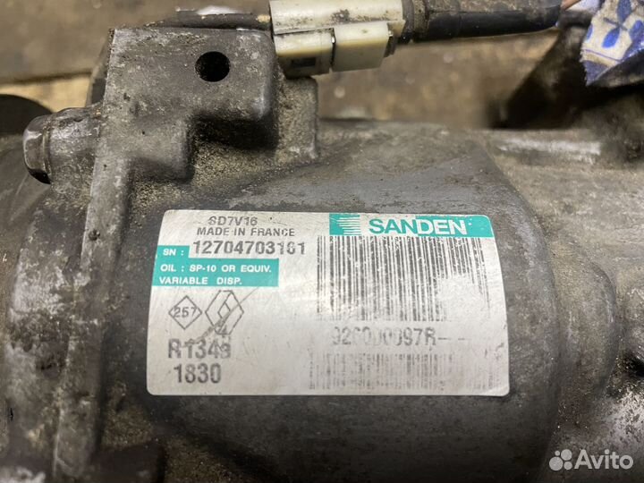 Компрессор кондиционера Логан 1/Сандеро/Дастер