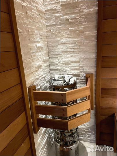 Электрическая печь для сауны с монтажом