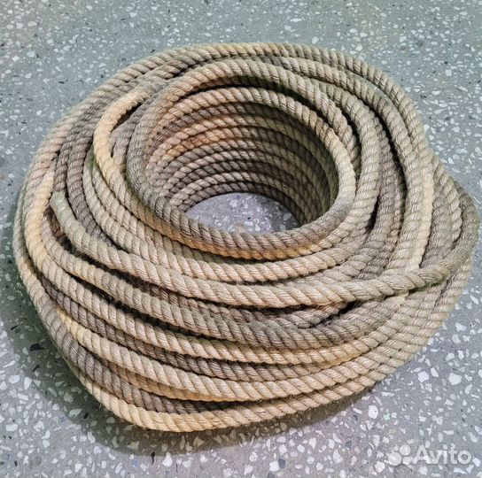 Канат 18мм веревка джут факел фаер огненное сердце