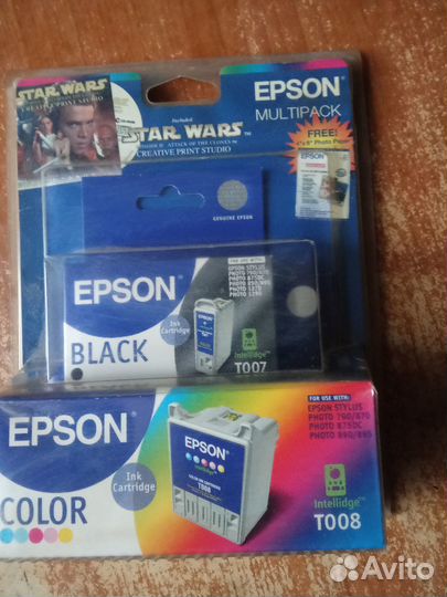Продам комплект катриджей epson для фотопринтера