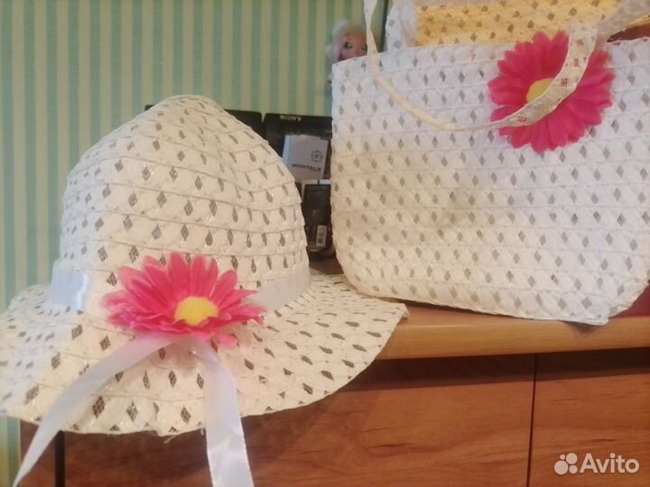 Набор для девочки шляпка и сумочка