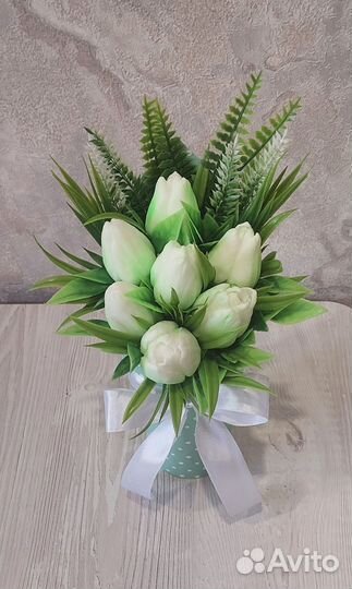 Букет цветов из мыла