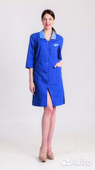 Халат Рабочий Синий