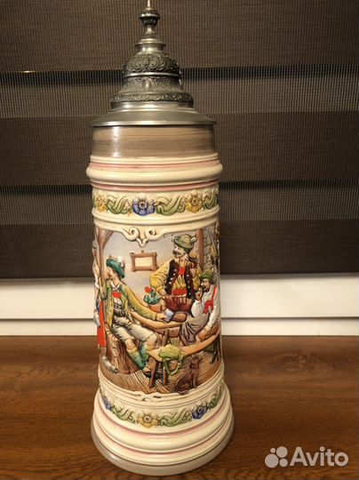 Пивная кружка с крышкой