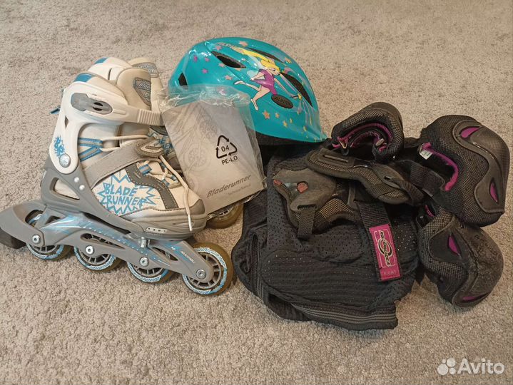 Роликовые коньки детские раздвижные