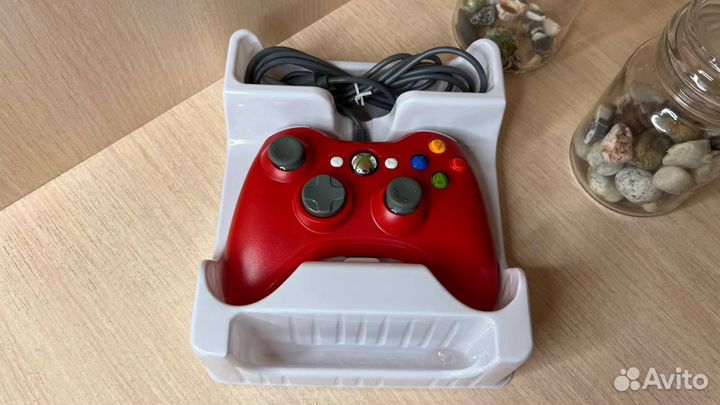 Джойстик Xbox 360 проводной для пк красный