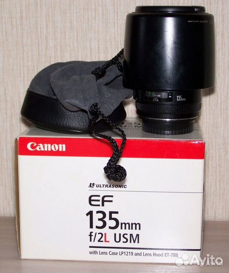 Объектив Canon 135mm f/2 L; Vivitar 70-210