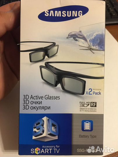 3d очки samsung - 2 пары. Новые