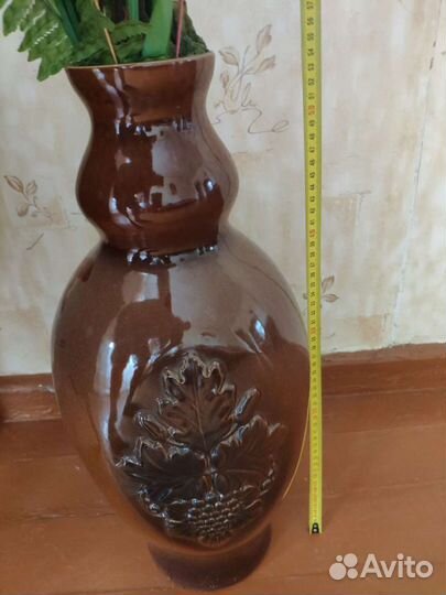 Ваза напольная для цветов декор керамическая