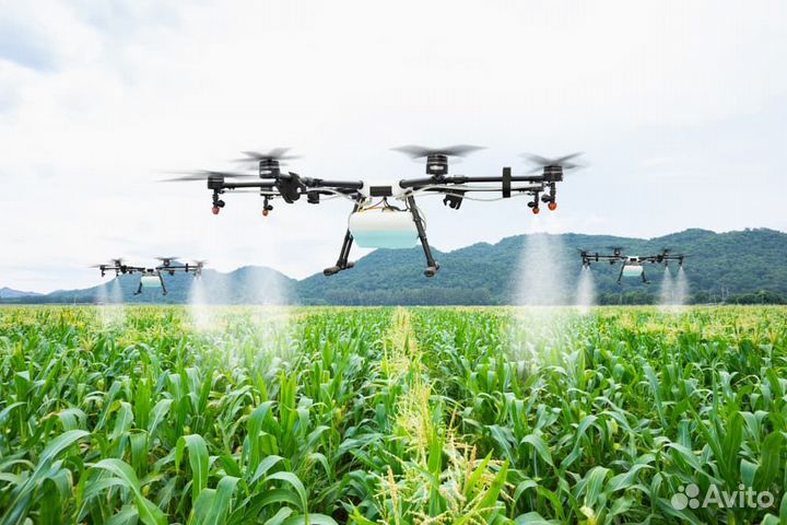 Обработка полей дронами для сельского хозяйства