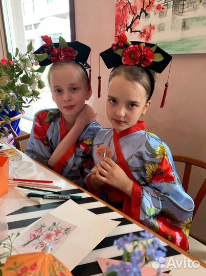 Японка Китаянка №1 азиатский костюм+головной убор