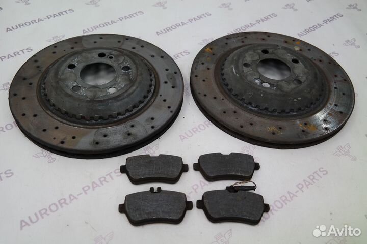 Комплект задних тормозных дисков MB S W222, C217 1