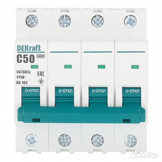 Автоматический выключатель BA-103 (12326DEK) 4Р 50