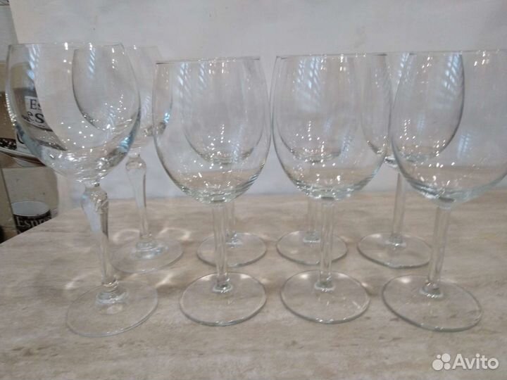 Хрустальные фужеры, бокалы, 