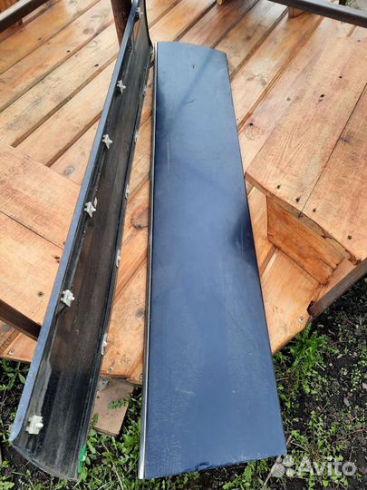 Накладки на двери w140 купе Листва