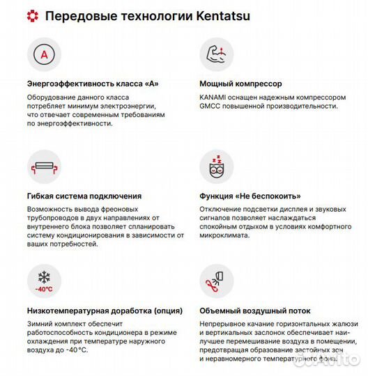 Кондиционер Kentatsu ksga21hfan1/ksra21hfan1