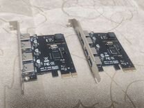 USB PCIe адаптер с 4 портами USB 3.0